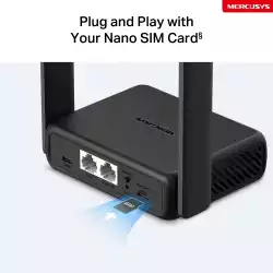 Безжичен 4G LTE преносим рутер Mercusys MB113-4G 300 Mbps