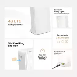 Безжичен 4G LTE Рутер Mercusys MB112-4G 300 Mbps