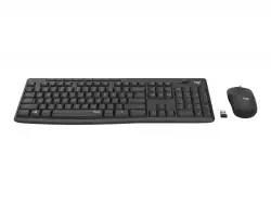 Безжичен комплект клавиатура и мишка Logitech MK295 Graphite black 920-009800 БДС layout