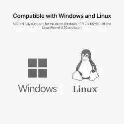 Безжичен Nano USB адаптер Mercusys MA14N AX300