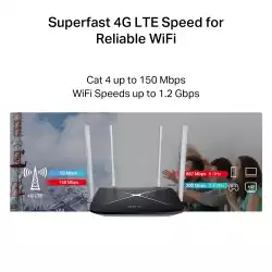 Безжичен рутер Mercusys MB135-4G AC1200 Dual Band 4G LTE