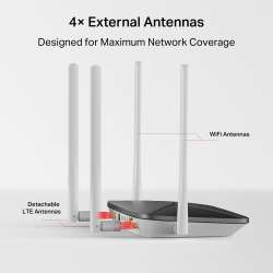 Безжичен рутер Mercusys MB135-4G AC1200 Dual Band 4G LTE