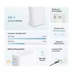 Безжичен Рутер Mercusys MB230-4G 4G+ Cat6 AC1200 Dual Band Gigabit