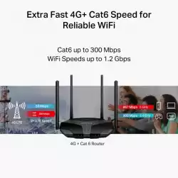 Безжичен Рутер Mercusys MB235-4G 4G+ Cat6 AC1200 Dual Band Gigabit