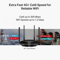 Безжичен Рутер Mercusys MB235-4G 4G+ Cat6 AC1200 Dual Band Gigabit