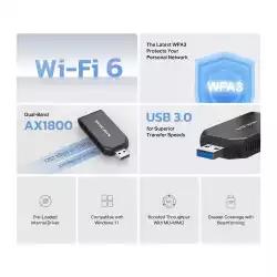 Безжичен USB адаптер Mercusys MA70XM Wi-Fi 6 AX1800