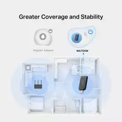 Безжичен USB адаптер Mercusys MA70XM Wi-Fi 6 AX1800