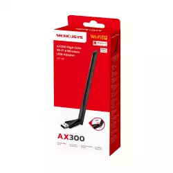 Безжичен USB адаптер с високо усилване Wi-Fi 6 Mercusys MA14H AX300                          