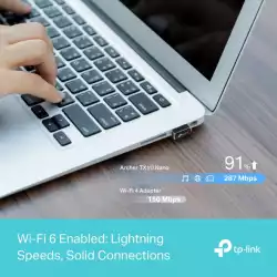 Безжичен USB адаптер TP-Link Archer TX1U Nano AX3000 Wi-Fi 6