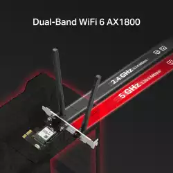 Безжичен Wi-Fi 6 Bluetooth 5.4 PCIe Адаптер Mercusys MA70XE AX1800