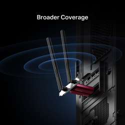 Безжичен Wi-Fi 7 Bluetooth 5.4 PCIe Адаптер Mercusys MA37BE BE6500