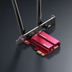 Безжичен Wi-Fi 7 Bluetooth 5.4 PCIe Адаптер Mercusys MA37BE BE6500