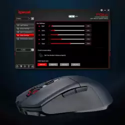 Безжична Bluetooth и кабелна геймърска мишка Redragon Fyzu Lite M995GB-LIT - черна със сиво