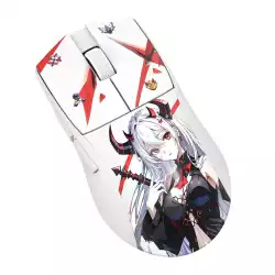 Безжична Bluetooth и кабелна геймърска мишка Redragon K1ng Max Anime M918AKG-PRO - бяла
