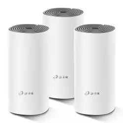 Безжична Mesh Wi-fi система TP-Link Deco E4 AC1200 (3-pack)