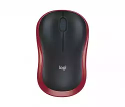 Безжична мишка Logitech M185 черно-червена 910-002240                          