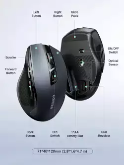 Безжична мишка Ugreen MU00 690545 USB 2.4GHz                          