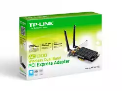 Безжична мрежова карта TP-LINK Archer T6E AC1300 2-лентова PCI Express (+нисък профил)                          