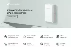 Безжична точка за достъп за стенен монтаж TP-Link Omada EAP615GP-Wall GPON WiFi 6 AX1800