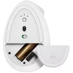 Безжична вертикална ергономична мишка Logitech Lift Bluetooth 910-006475 - бяла
