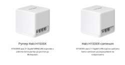 Безжична Wi-Fi 6 Mesh система Mercusys Halo H1500X(3-pack) AX1500