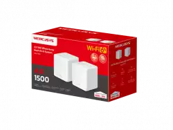 Безжична Wi-Fi 6 Mesh система Mercusys Halo H60X(2-pack) AX1500