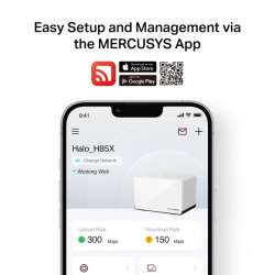 Безжична Wi-Fi 6 Mesh система Mercusys Halo H85X(3-pack) AX3000