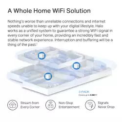 Безжична Wi-Fi 6 Mesh система Mercusys Halo H1500X(3-pack) AX1500