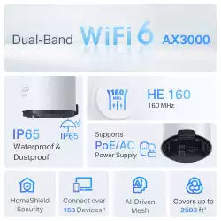 Безжична Wi-fi 6 Mesh система TP-Link Deco X50-Outdoor AX3000