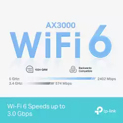 Безжична Wi-fi 6 Mesh система TP-Link Deco X50 Pro(3-pack) AX3000