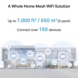 Безжична Wi-fi 7 Mesh система Mercusys Halo H25BE(3-pack) BE3600