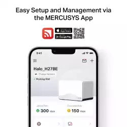 Безжична Wi-fi 7 Mesh система Mercusys Halo H27BE(3-pack) BE3600
