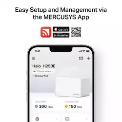 Безжична Wi-fi 7 Mesh система Mercusys Halo H25BE(2-pack) BE3600