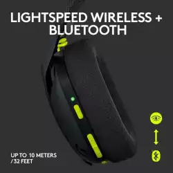 Безжични гейминг слушалки Logitech G435 Lightspeed 981-001050 - черни