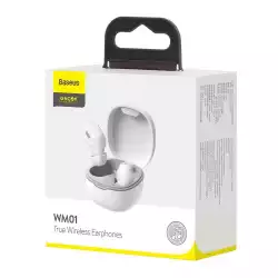 Безжични слушалки Baseus Encok WM01 TWS Bluetooth 5.3 NGTW240002 - бели