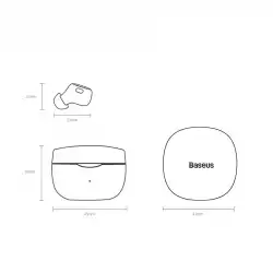 Безжични слушалки Baseus Encok WM01 TWS Bluetooth 5.3 NGTW240002 - бели