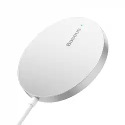 Безжично магнитно зарядно устройство Baseus Simple Mini3 15W CCJJ040012 - бяло