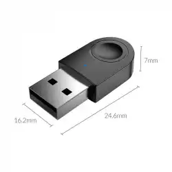 Bluetooth 5.0 USB адаптер Orico BTA-608-BK черен                          