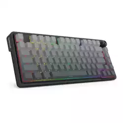 Bluetooth и безжична механична геймърска клавиатура Redragon Ucal Pro K673SP-RGB-PRO, RGB осветление - черна със сив градиент