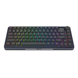 Bluetooth и безжична механична геймърска клавиатура Redragon Flekact Pro K708-RGB-PRO, RGB осветление - черна