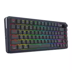 Bluetooth и безжична механична геймърска клавиатура Redragon Flekact Pro K708-RGB-PRO, RGB осветление - черна