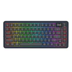 Bluetooth и безжична механична геймърска клавиатура Redragon Flekact Pro K708-RGB-PRO, RGB осветление - черна