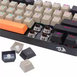 Bluetooth/USB Type-C механична RGB клавиатура Redragon K530-OG-GY-BK-RGB-PRO_BR Draconic PRO Brown Switch - оранжев/сив/черен