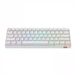 Bluetooth/USB Type-C механична RGB клавиатура Redragon Draconic PRO RGB K530W-RGB-PRO_BR Brown Switch - бяла