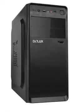 Chassis DELUX DLC-DW602 Midi Tower, ATX, USB2.0, without PSU, Black