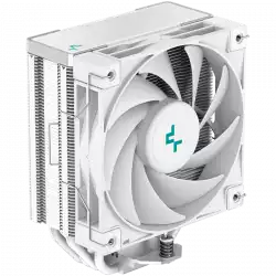 DeepCool AK400 WH, CPU Air Cooler, 1x120mm PWM Fan, TDP 220W, 4 Heatpipes, White, Intel LGA1700/1200/115x, AMD AM5/AM4, 127×97×155 mm(L×W×H), 3 Year Warranty