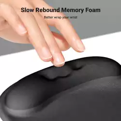 Ергономична подложка за мишка Ugreen LP668 25245 - черна