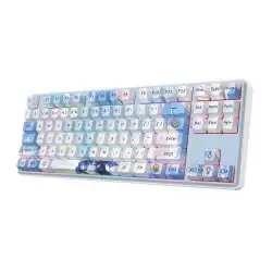 Геймърска Bluetooth и безжична механична клавиатура Redragon Star Blade Pro K707AK-RGB-PRO - бяла