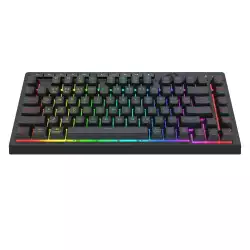 Геймърска клавиатура Redragon Crescent Pro K524RGB-PRO с кабел и безжична Bluetooth, RGB осветление - черна