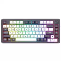 Геймърска механична клавиатура Redragon Finke K715 с Bluetooth и кабел, RGB осветление - черно/бяло